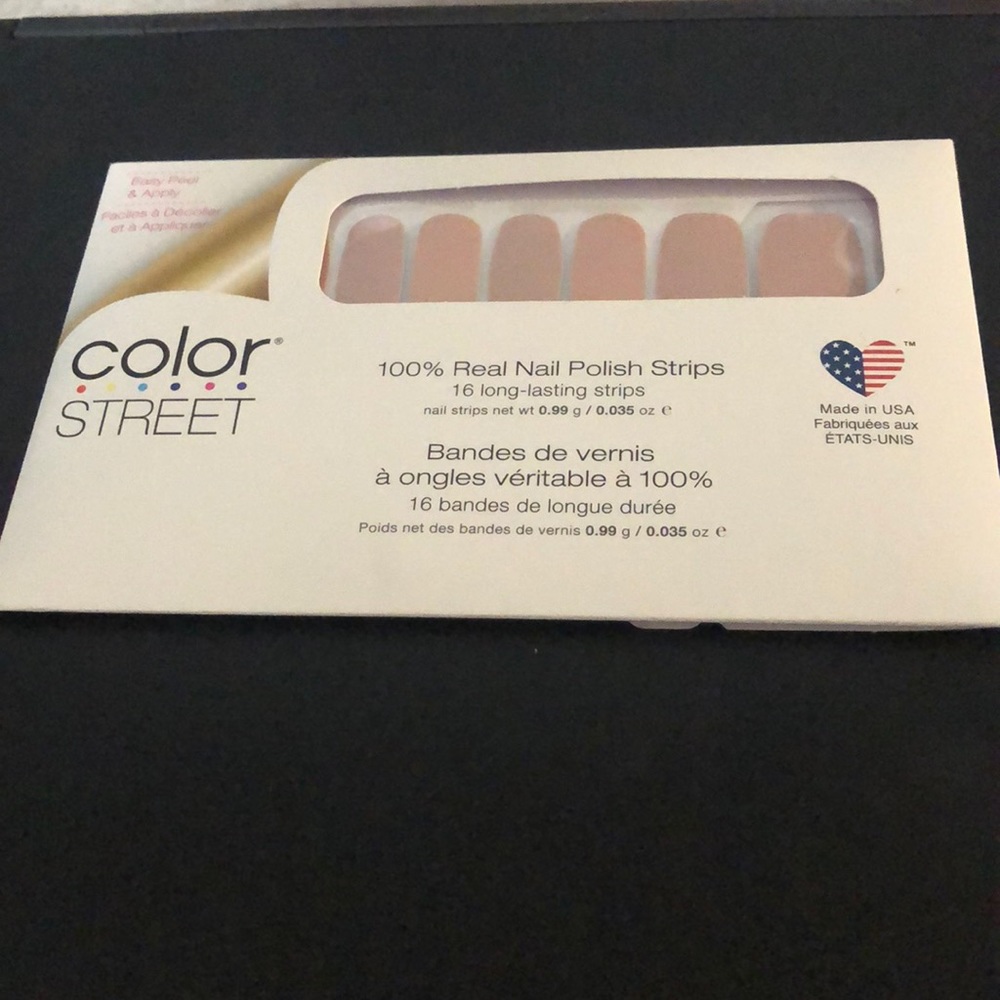 color street nail polish strips mauve color